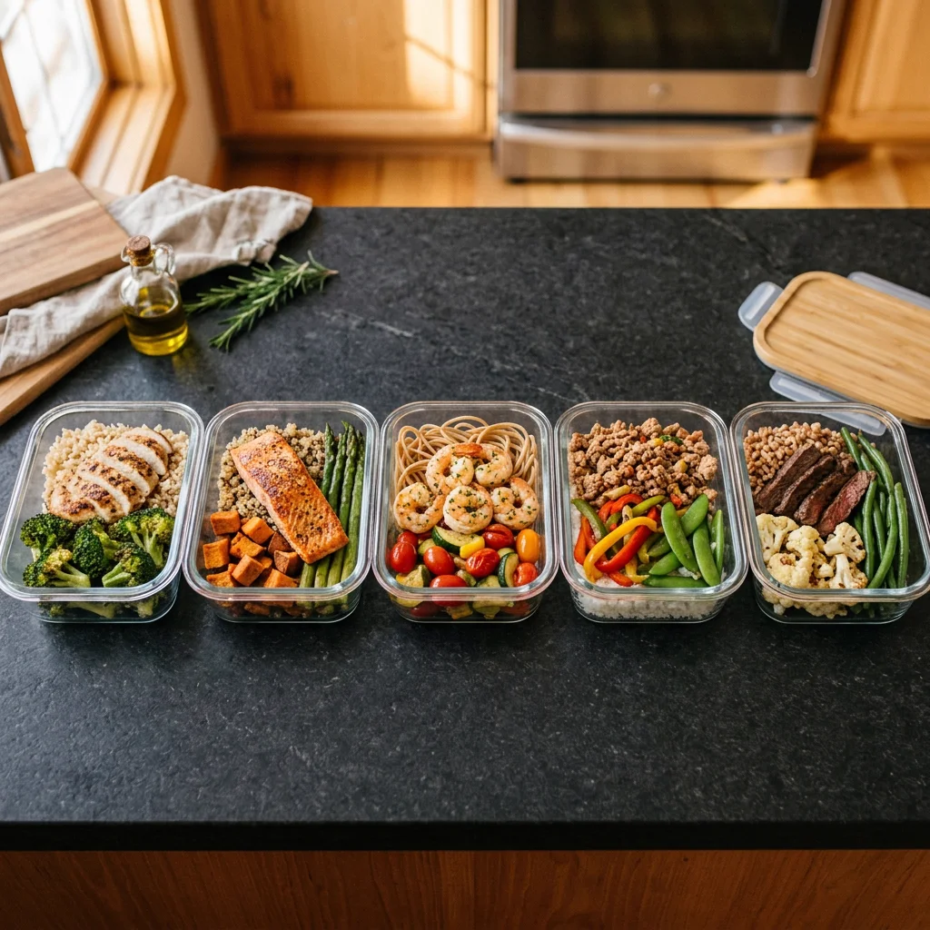 Glass meal prep containers for a calorie deficit diet